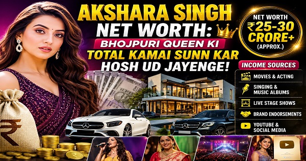 Akshara Singh Net Worth: Bhojpuri Queen Ki Total Kamai Sunn Kar Hosh Ud Jayenge! 