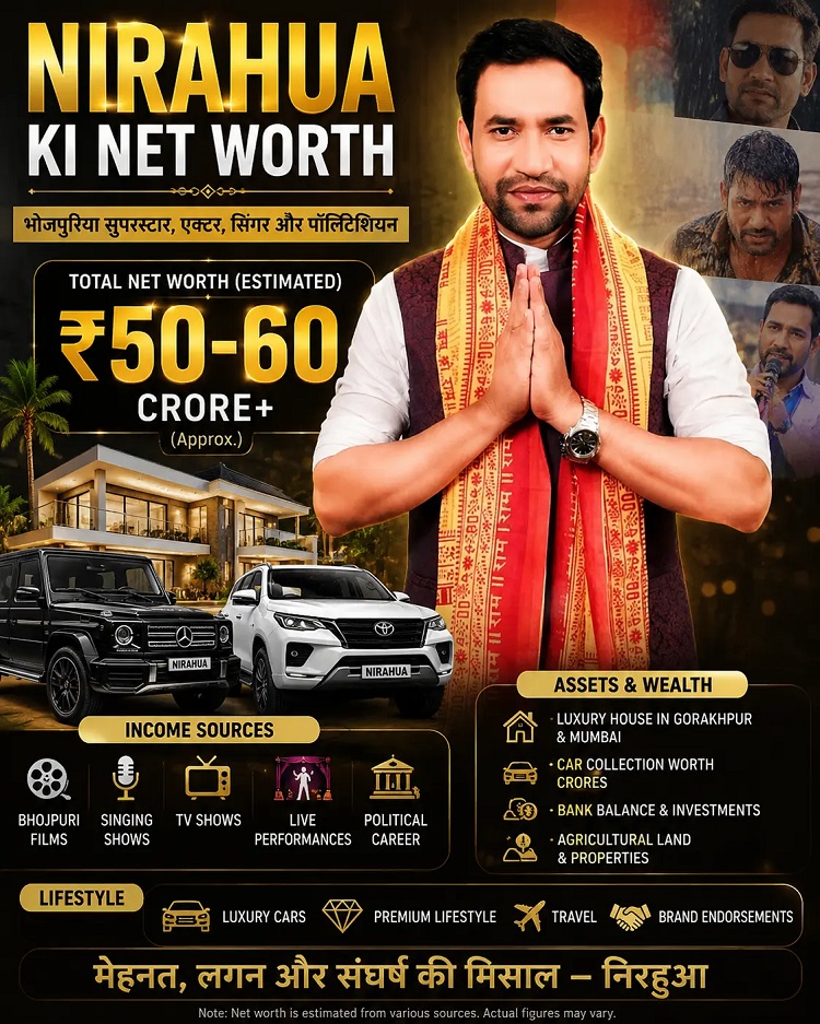Nirahua ki Net Worth