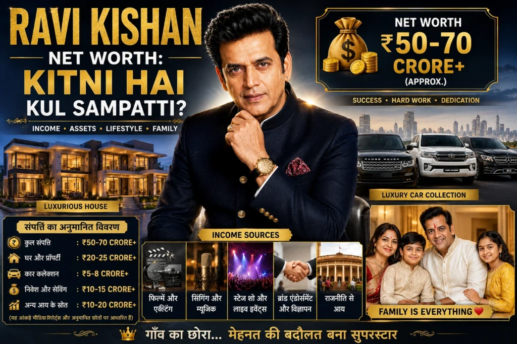 Ravi Kishan Net Worth Kitni Hai Kul Sampatti