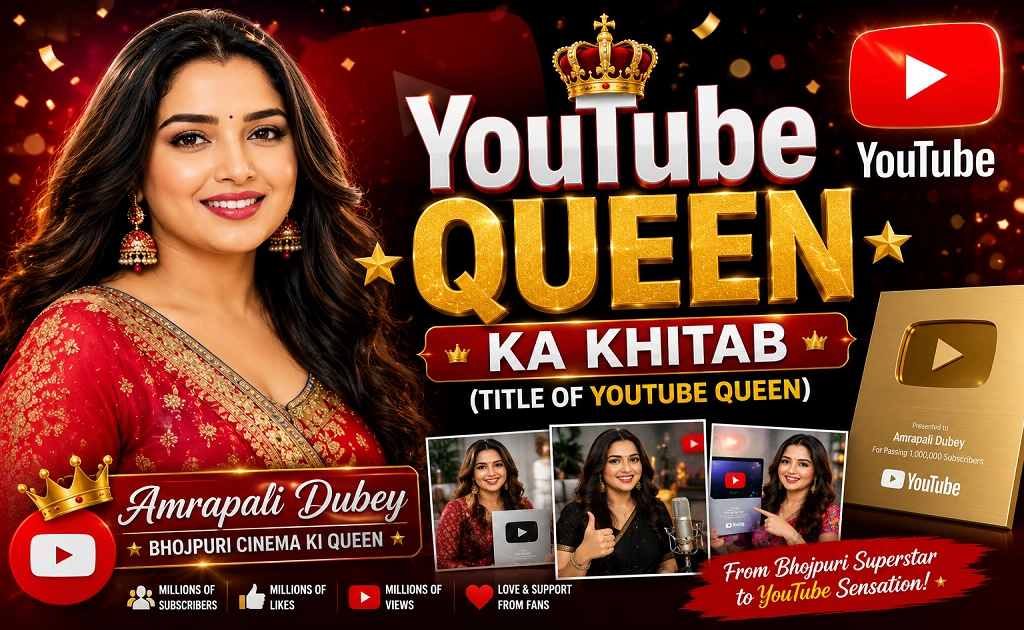 YouTube Queen Ka Khitab (Title of YouTube Queen)